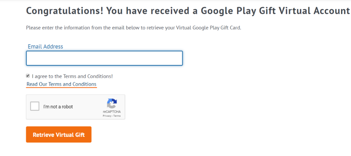 Google Play Congratulations eGift Card