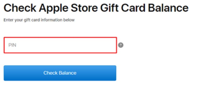 Check Balance on Apple Gift Card